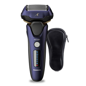 Panasonic ARC5 - Maquinilla de afeitar eléctrica para hombres con recortadora emergente, afeitadora eléctrica de 5 hojas en ln23 seco y húmedo con sensor de afeitado inteligente y cabezal giratorio