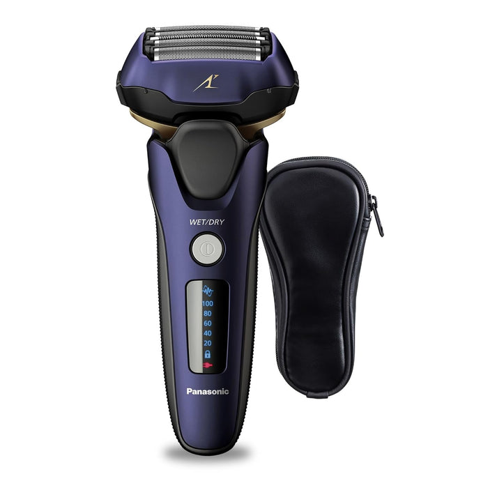 Panasonic ARC5 - Maquinilla de afeitar eléctrica para hombres con recortadora emergente, afeitadora eléctrica de 5 hojas en ln23 seco y húmedo con sensor de afeitado inteligente y cabezal giratorio