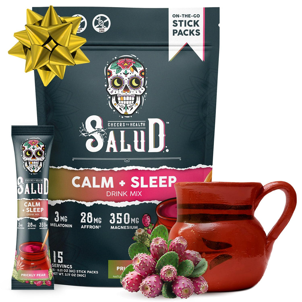 Salud 2 en 1 Sleep Aid + Calm Drink Mix, sabor a tuna, melatonina, magnesio, extracto de azafrán, L-teanina, sin OGM, sin gluten, vegano, bajo en calorías,... a22