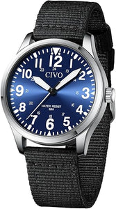 CIVO Analog Military Watches for Men: a21  Waterproof Mens Watches for Field - Military Watch for Men