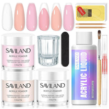 Cargar imagen en el visor de la galería, Kit de uñas acrílicas SAVILAND para principiantes
