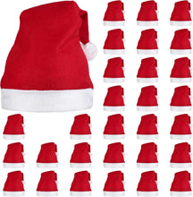 Cargar imagen en el visor de la galería, Elcoho Pack de 30 Sombrero Rojo de Papá Noel
