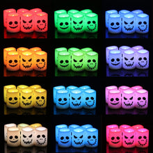 Cargar imagen en el visor de la galería, Velas votivas sin llama de Halloween GenSwin que cambian de color con temporizador remoto
