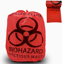 Cargar imagen en el visor de la galería, Bolsas de riesgo biológico rojas fuertes
