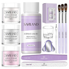 Cargar imagen en el visor de la galería, Kit de uñas acrílicas SAVILAND para principiantes
