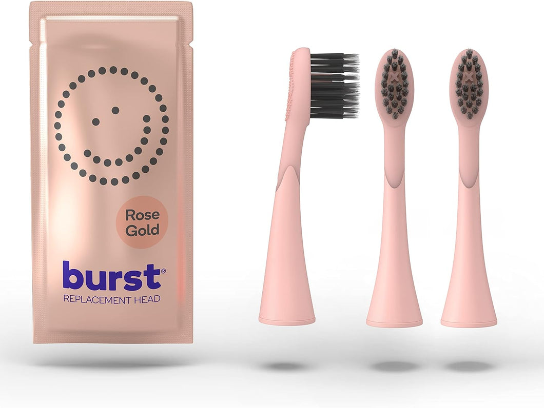 BURST Cabezales de cepillo de dientes – Cabezales de repuesto originales Burst para cepillo de dientes Burst Sonic – ln23 Cerdas ultrasuaves para limpieza profunda, eliminación de manchas y placa, paquete