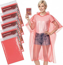 Cargar imagen en el visor de la galería, Ponchos de lluvia desechables para adultos
