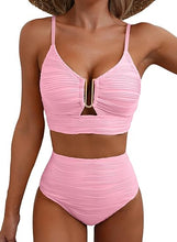Cargar imagen en el visor de la galería, Herseas - Conjunto de bikini de 2 piezas con aro en U
