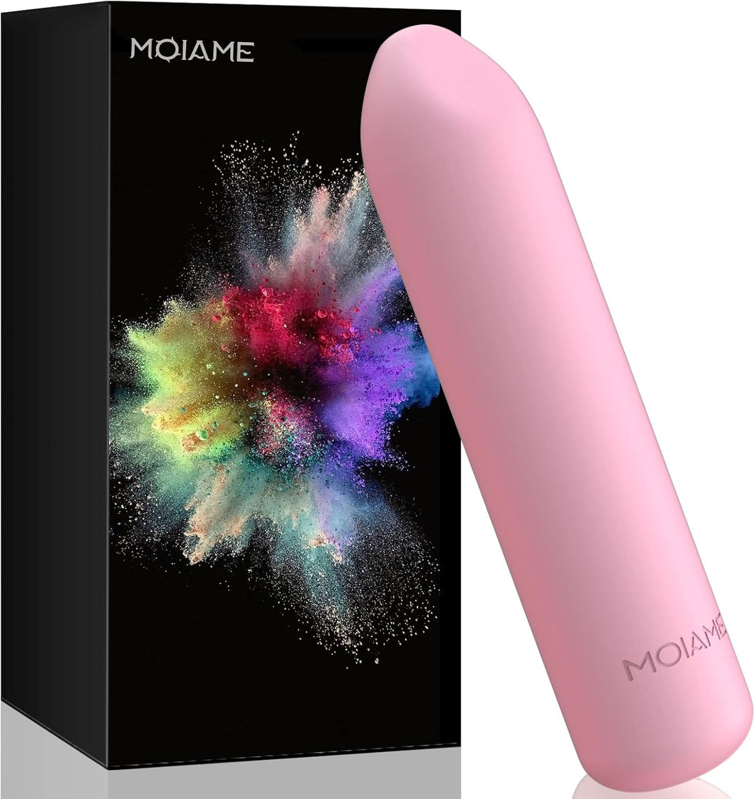 Vibrador de bala pequeña para mujer: Mini vibrador impermeable para clítoris con 10 modos A24