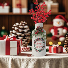 Cargar imagen en el visor de la galería, Jarrón de cerámica blanca  L04
