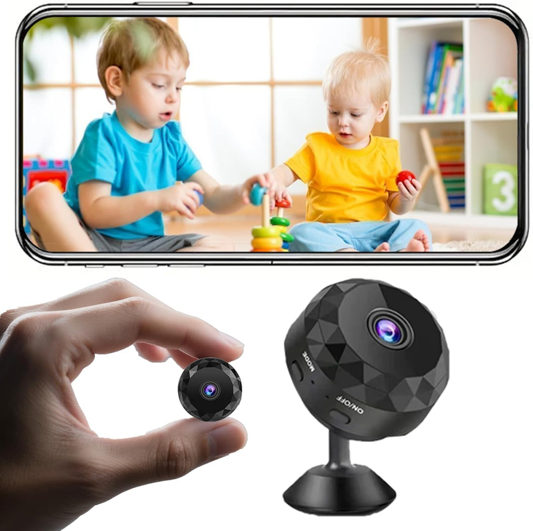 Mini cámara de seguridad inalámbrica WiFi 2K
