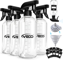 Cargar imagen en el visor de la galería, Veco Botellas pulverizadoras de 360° de 10.1 fl oz (10 onzas),
