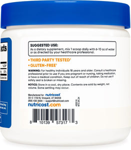 Nutricost Polvo de citrato de magnesio