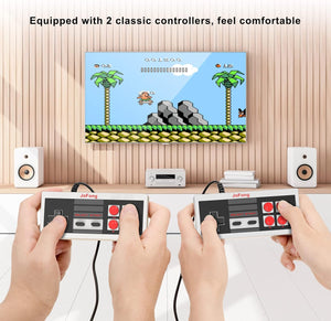 JoFong Controlador retro clásico, adecuado para AV 620, HD 621 HD 821 consolas de juegos clásicas Plug and Play con cable de video Gamepad-9 Pin Plug and Play, 2 paquetes, controlador 620-621 A19