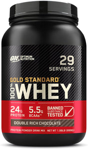 Optimum Nutrition Gold Standard - Proteína en polvo de 100% suero de leche A24