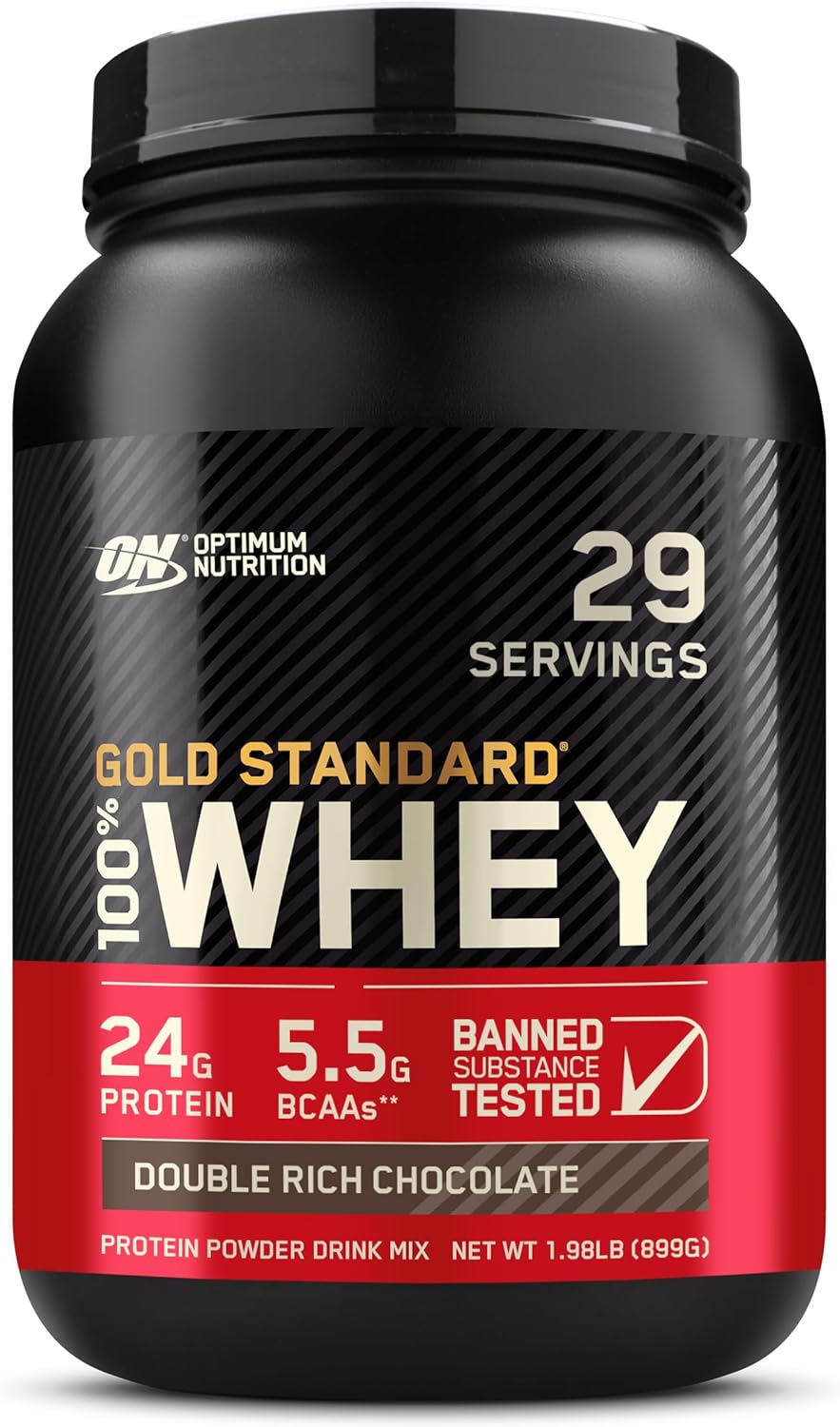 Optimum Nutrition Gold Standard - Proteína en polvo de 100% suero de leche A24
