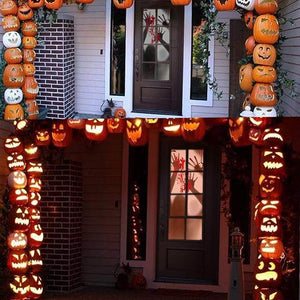 2PCS Halloween Decoración de Casa Embrujada Ventana Puerta Cubierta