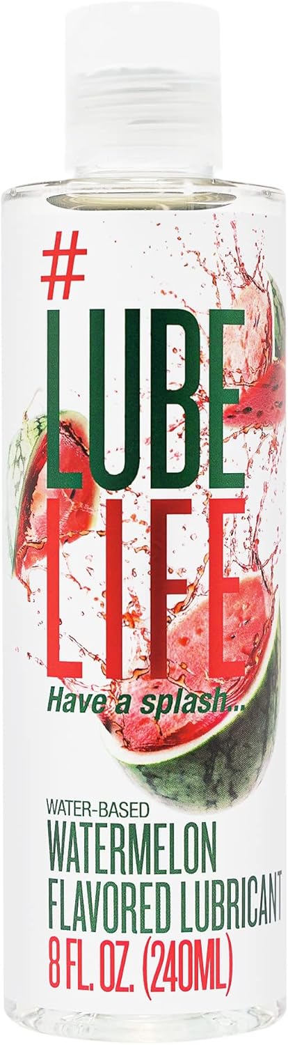 Lube Life - Lubricante personal a base de agua, sabor a sandía, a24