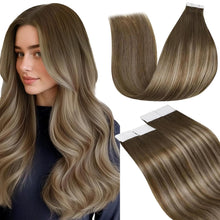Cargar imagen en el visor de la galería, LaaVoo - Extensiones de cabello humano con cinta adhesiva
