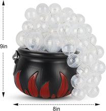 Cargar imagen en el visor de la galería, Decoraciones de Halloween para interiores, juego de caldero burbujeante DIY con 85 esferas transparentes
