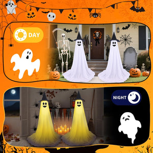Kit de Fantasmas de Decoraciones de Halloween al Aire Libre