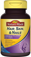 Cargar imagen en el visor de la galería, Nature Made Cabello, Piel y Uñas con Biotina 2500 mcg
