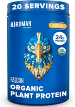 Cargar imagen en el visor de la galería, Falcon - Proteína vegana orgánica en polvo de vainilla, 0.94 A19
