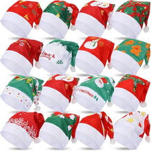 Cargar imagen en el visor de la galería, 16 piezas Sombrero de Navidad Mayoreo Papá Noel
