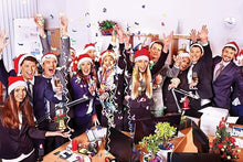 Cargar imagen en el visor de la galería, Gorros de Navidad de tela roja no tejida de 24
