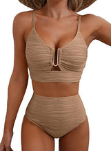 Cargar imagen en el visor de la galería, Herseas - Conjunto de bikini de 2 piezas con aro en U
