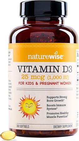 NatureWise cápsulas de vitamina D3, 1000 IU, A24