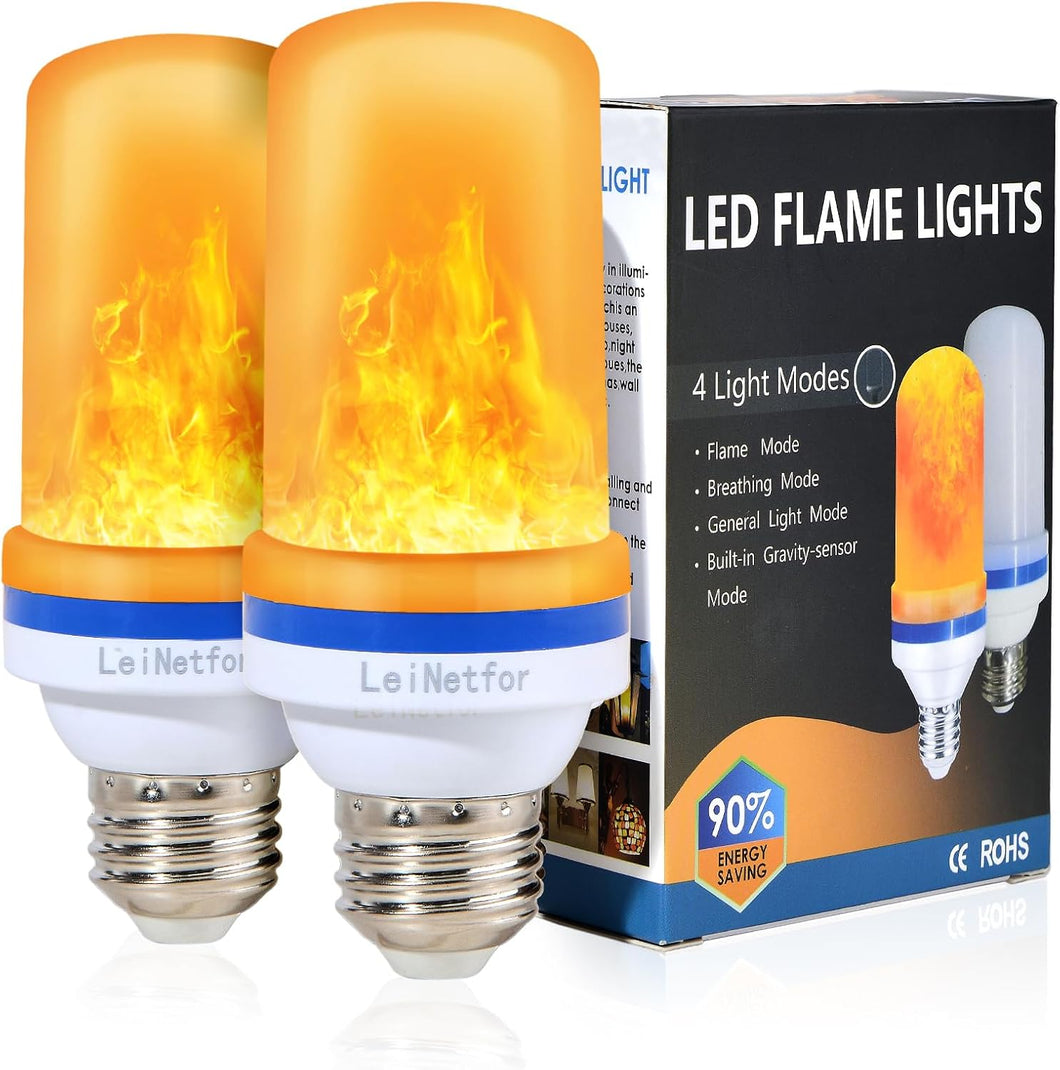 Bombillas de luz LED de llama más pequeñas, 4 modos de luces