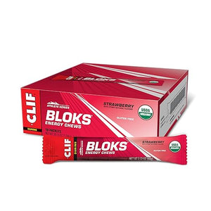 Masticables energéticos - Serie para atletas - Sin OGM - Orgánico aprobado por el USDA - A base de plantas - Combustible rápido para andar en bicicleta y correr - Carbohidratos y electrolitos rápidos - 2,12 oz (18 paquetes) ln25