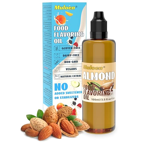 Aceite aromatizante de almendras – Botellas de 3.5 q1