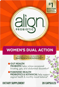 Align Probiótico de doble acción para mujer, probióticos para mujeres A24
