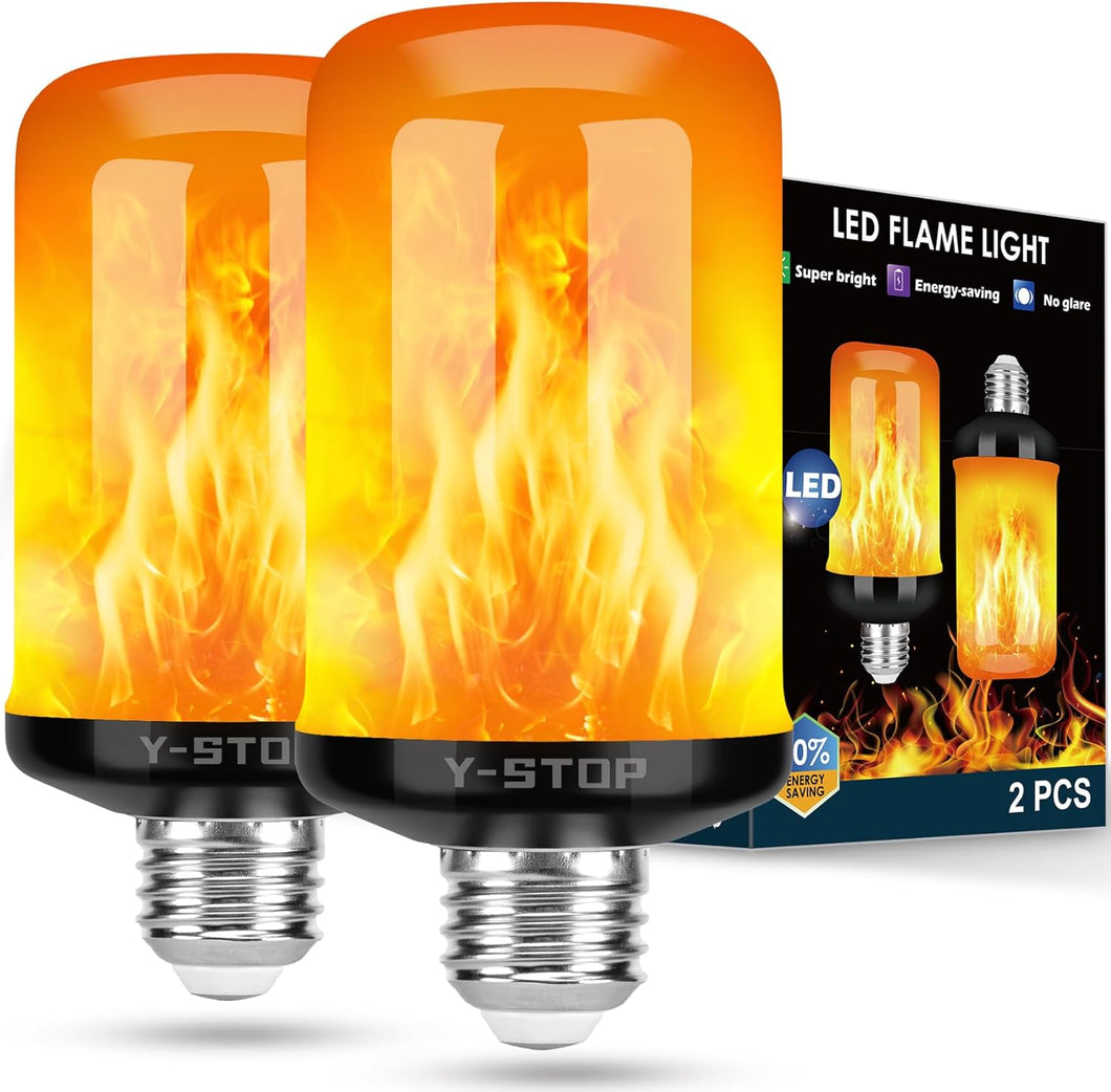 Bombillas de luz de llama LED mejoradas para decoraciones de Halloween Y-STOP,
