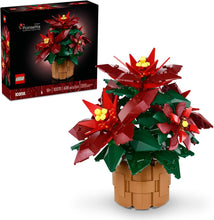 Cargar imagen en el visor de la galería, LEGO Icons Poinsettia - Juego de construcción de flores artificiales, decoración navideña y centros de mesa para mesa,ln23 adultos a partir de 18 años, ideas de regalo para mamá, papá y otras personas
