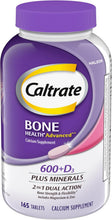 Cargar imagen en el visor de la galería, Caltrate 600 Plus D3 Tabletas de suplemento de calcio y vitamina D
