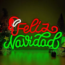 Cargar imagen en el visor de la galería, Feliz Navidad Cartel de neón
