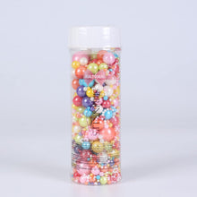 Cargar imagen en el visor de la galería, KASVAN Chispas de azúcar perla plateada - Perlas de caramelo comestibles 130g/4.58 Oz, tamaño mixto
