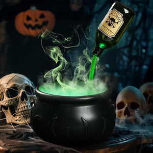 Decoraciones de Halloween para interiores - Juego de pociones flotantes DIY con caldero de brujas y creador de niebla
