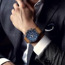 Cargar imagen en el visor de la galería, BY BENYAR Mens Watches Analog Quartz Waterproof Wrist Watch for Men Multifunction Chronograph Fashion Business Work Casual Sport Designer Dress Watch A21  with Calendar Elegant Gifts for Men
