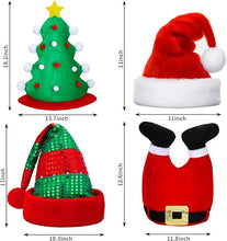 Cargar imagen en el visor de la galería, 4 Pcs Divertidas Sombreros Navidad Originales Unisex
