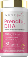 Cargar imagen en el visor de la galería, Carlyle Vitamina DHA prenatal | 180 cápsulas blandas
