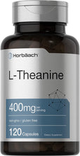 Cargar imagen en el visor de la galería, Horbäach Suplemento de L-teanina | 400 mg | 120

