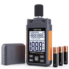 Cargar imagen en el visor de la galería, TS-501B Medidor de nivel de sonido con pantalla LCD retroiluminada de 2.25 pulgadas

