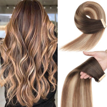 Cargar imagen en el visor de la galería, Extensiones de cabello humano con cinta
