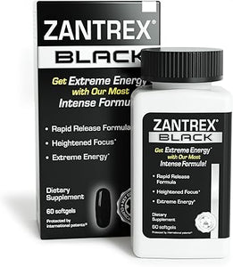 Zantrex Black - Suplemento energético - 300 mg de cafeína natural - Yerba mate, damiana y guaraná, 60 cápsulas blandas a22