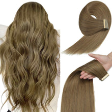 Cargar imagen en el visor de la galería, Extensiones de cabello humano con cinta
