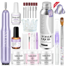 Cargar imagen en el visor de la galería, Kit de uñas acrílicas SAVILAND para principiantes
